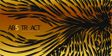 Elegant background with tiger or zebra skin. Fashionable abstract pattern banner of African animals, wild.