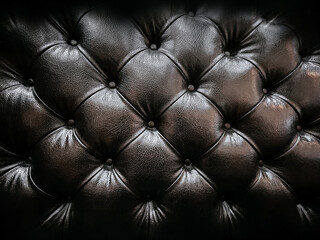 Naklejka premium Vintage dark sofa texture background.
