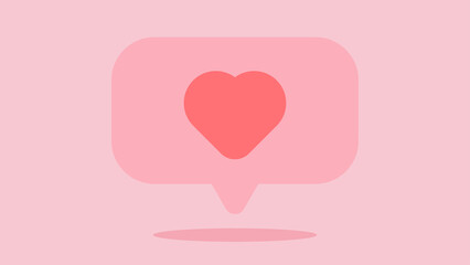 Notification Like icon. Social network app icon. Vector illustration