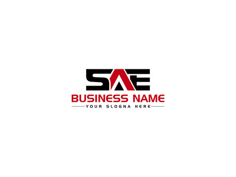 Minimalist SAE Logo Icon, Colorful SA s a e Logo Letter Vector Art With Creative Three Letter Unique Symbol Design