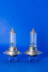 Fototapeta na wymiar Automotive light bulbs in assortment