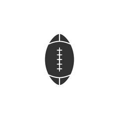 Silhouette american football vector icon on white background