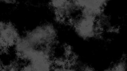 smoke on black background, abstract gray smoke overlays realistic dust and white natural effect pattern on black. mist effect on black background and Isolated white fog on the black background.