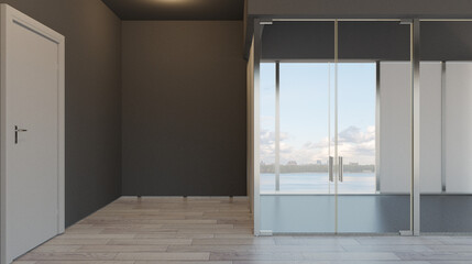 Fototapeta premium . Modern meeting room. 3D rendering.