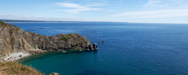 Normandie-Manche-Cotentin- plage et relief côtier