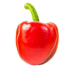 Bell pepper isolated on white background Clipping path