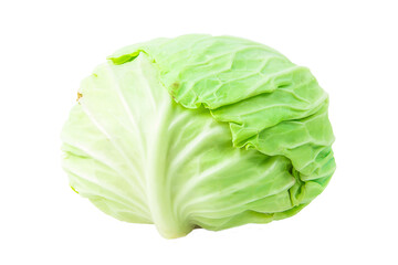 cabbage  on isolated background . Clipping path