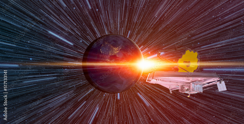 Poster James Webb Space Telescope in Space 