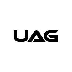 UAG letter logo design with white background in illustrator, vector logo modern alphabet font overlap style. calligraphy designs for logo, Poster, Invitation, etc.