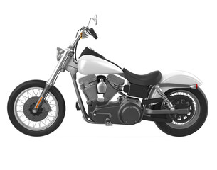 Fototapeta na wymiar Motorcycle isolated on white background