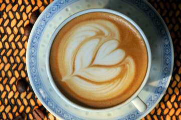cup of coffee on table