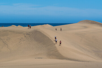 Fototapeta na wymiar Sand dunes, Gran Canaria