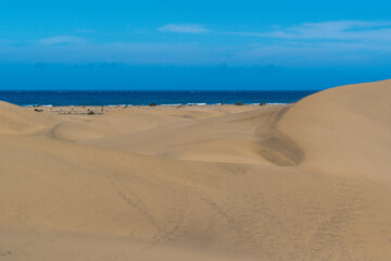 Fototapeta na wymiar Sand dunes, Gran Canaria
