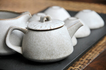 Obraz na płótnie Canvas chinese tea set 