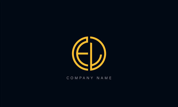 EL, LE Abstract Letters Logo Monogram