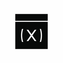 Variable Icon. Element, Parts Symbol - Vector.