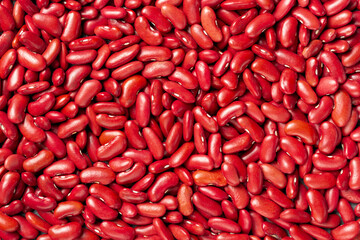 Lots of red beans as background, texture, pattern.