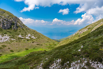 mountain landscape with sky