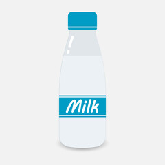 Milk bottle design, vector icon.