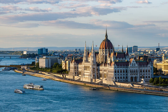 The hungarian parliament building 