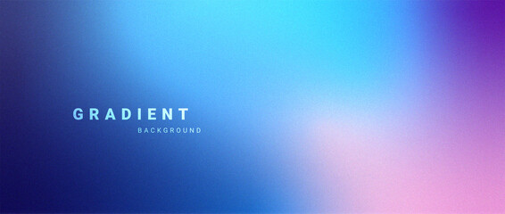 Blue gradient background with grain texture - obrazy, fototapety, plakaty