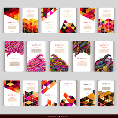 Modern Abstract geometric Business-Card Set
