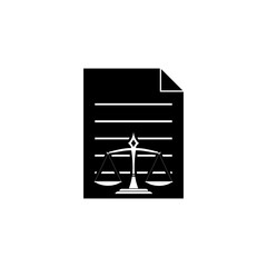 Legal document icon isolated on white background
