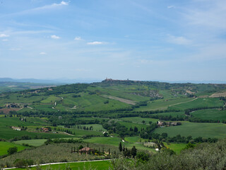 Fototapeta na wymiar Views of beautiful Tuscany in Italy.