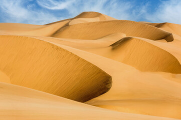 Fototapeta na wymiar Deep hole in the Namib desert 