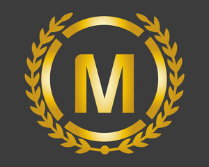 M Luxury Logo template in vector for Restaurant, Royalty, Boutique, Cafe, Hotel, Heraldic, Jewelry, Fashion and other vector illustration