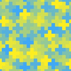 Seamless abstract geometric pattern with cross shapes. Modern stylish texture