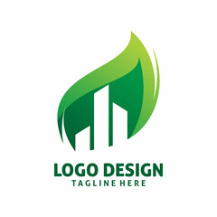 eco city building logo design