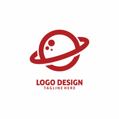 circle line planet logo design