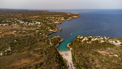 Aerial view of Cala llombards