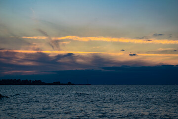 Dramatic view at Alexandria coast Egypt