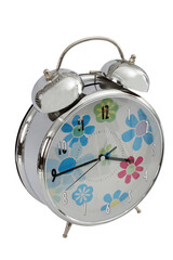 alarm clock isolated on a white background
