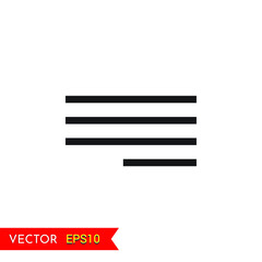 Justify Right Alignment transparent background icon animation