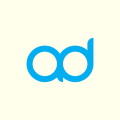 AD or Da Letter Logo Concept