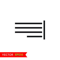 Justify Right Alignment transparent background icon animation