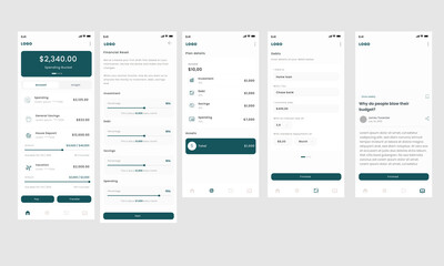 Financial Economic Education & Planning App Ui Kit
