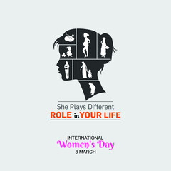 Illustration of International Women's day concept