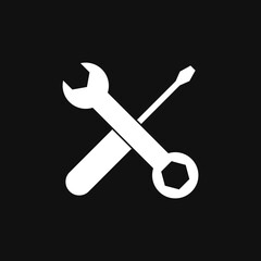 Repair icon on grey background