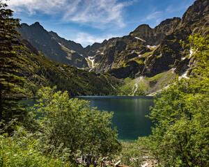 Obraz na płótnie Canvas Morskie Oko Lake in Tatra Mountains, Poland