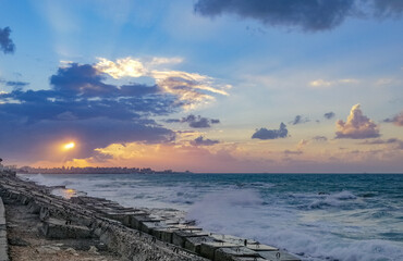 Obraz premium sunset over the sea
