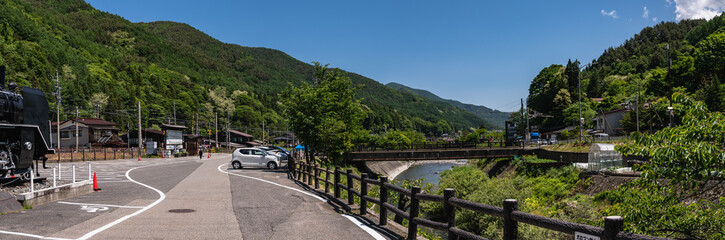 Fototapeta na wymiar 信州奈良井宿の風景
