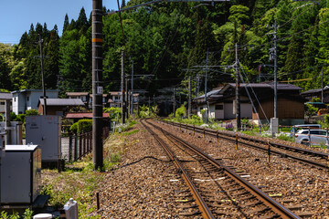 信州奈良井宿の風景