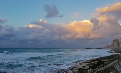 Obraz premium refinery at sunset