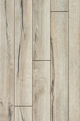 Naklejka premium Natural wood color texture vertical for background. Surface light clean of table top view. Natural patterns for design art work and interior or exterior. Grunge old white wood board wall pattern.