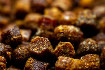Extreme close up of bee bread