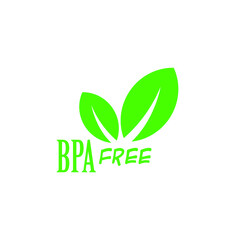 bpa free icon on white background